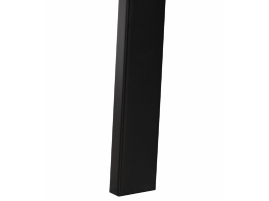 Стол Next круглый раскладной 100-130x100x76,5см, Угольный камень, чёрный