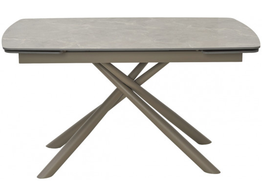 Стол RIVOLI 140 MATT LATTE STONE SOLID CERAMIC / TAUPE, ®DISAUR