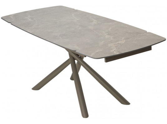 Стол RIVOLI 140 MATT LATTE STONE SOLID CERAMIC / TAUPE, ®DISAUR