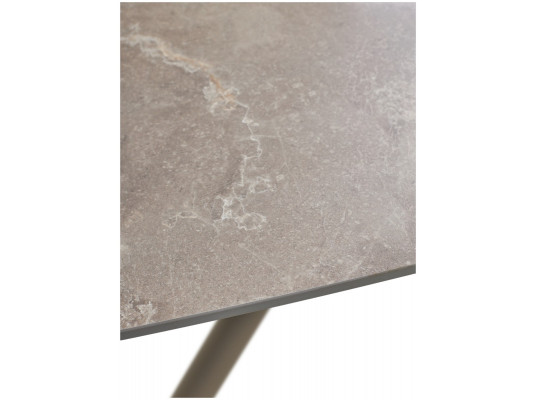 Стол RIVOLI 140 MATT LATTE STONE SOLID CERAMIC / TAUPE, ®DISAUR