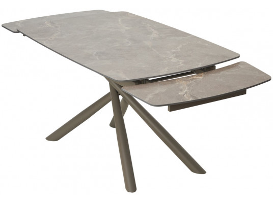 Стол RIVOLI 140 MATT LATTE STONE SOLID CERAMIC / TAUPE, ®DISAUR
