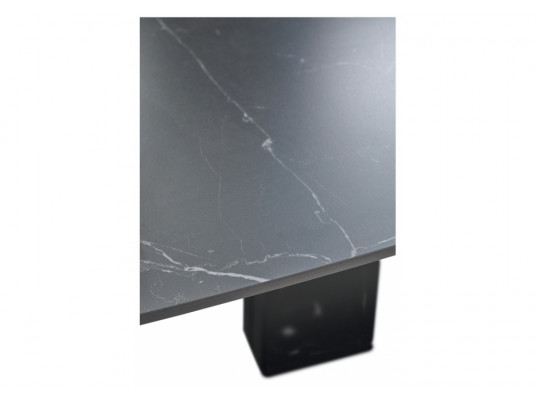 Керамический стол Balde 120 matt black marble solid ceramic \ black