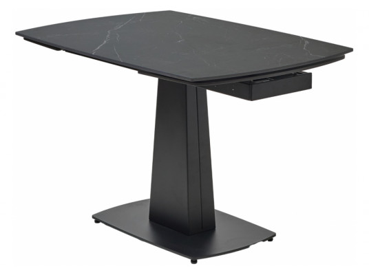 Керамический стол Balde 120 matt black marble solid ceramic \ black