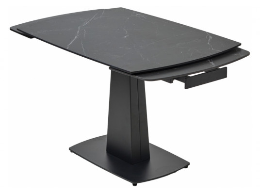 Керамический стол Balde 120 matt black marble solid ceramic \ black