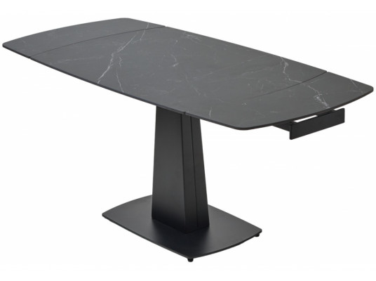 Керамический стол Balde 120 matt black marble solid ceramic \ black