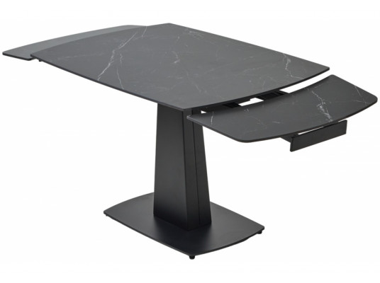 Керамический стол Balde 120 matt black marble solid ceramic \ black