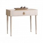 Туалетный стол Римини Соло узкий (беж/золото) 