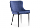 Стул на металлокаркасе Teo dark blue \ black