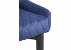 Стул на металлокаркасе Teo dark blue \ black