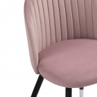 Стул на металлокаркасе Gabi light purple \ black