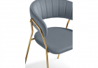 Стул на металлокаркасе Kamelia 1 gray \ gold