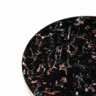 Стол деревянный Selina 80х72 black \ gold