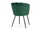 Стул на металлокаркасе Coral green \ black