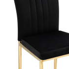 Стул на металлокаркасе Rek black \ gold