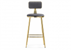 Барный стул Persi dark gray \ gold