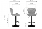 Барный стул Porch brown \ chrome