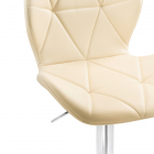 Барный стул Trio beige \ chrome