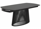 Керамический стол Desio 180 керамика черный мрамор матовый pure black solid ceramic \ черный