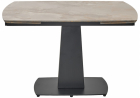 Керамический стол Balde 140 gloss amber jade solid ceramic \ black