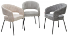 Стул SNUG 3018-03 светло-серый, шенилл / черный каркас, ®DISAUR